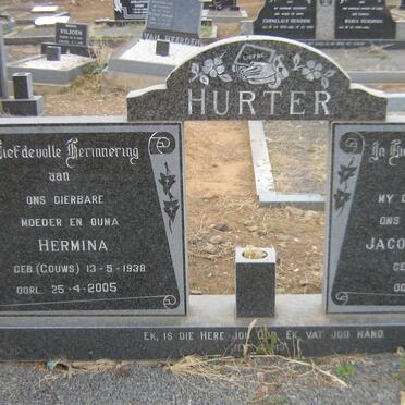 HURTER Jacobus Petrus 1931-1996 &amp; Hermina GOUWS 1938-2005
