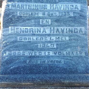 HAVINGA Marthinus -1935 &amp; Hendrina -1943
