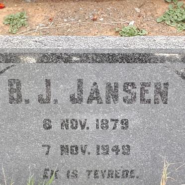 JANSEN B.J. 1879-1949