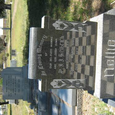 KELBRICK P.J.J. nee GROBBELAAR 1892-1975