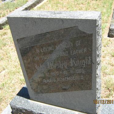 KNIGHT John Wesley 1920-1965