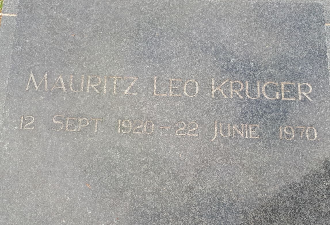 KRUGER Mauritz Leo 1920-1970