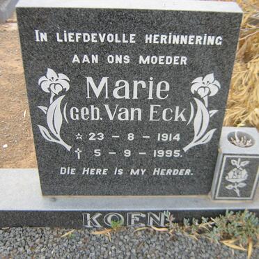 KOEN Marie nee VAN ECK 1914-1995