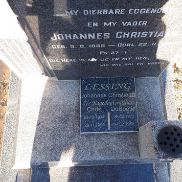 LESSING Johannes Christiaan 1889-1957 :: LESSING Chris 1934-2006 :: LESSING Ou Boetie 1971-1988