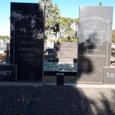 LOTRIET Ockert Cornelius 1924-1975 &amp; Susanna Johanna RUPPING 1918-2000