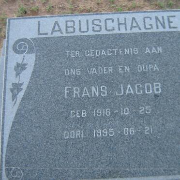 LABUSCHAGNE Frans Jacob 1916-1995