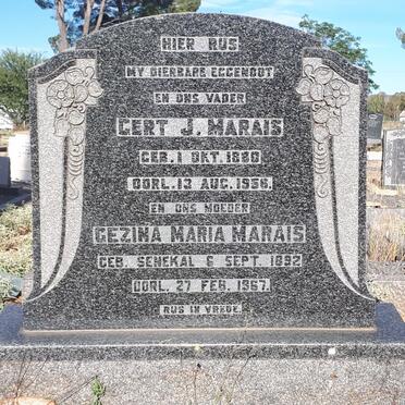 MARAIS Gert J. 1880-1956 &amp; Gezina Maria SENEKAL 1892-1967