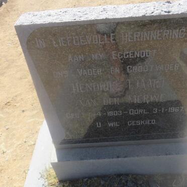 MERWE Hendrik Tjaart, van der 1903-1967