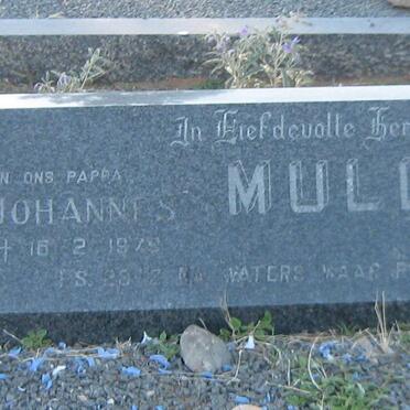 MULLER Willem Johannes 1911-1979 &amp; Helena Catharina P. STRYDOM 1917-2012
