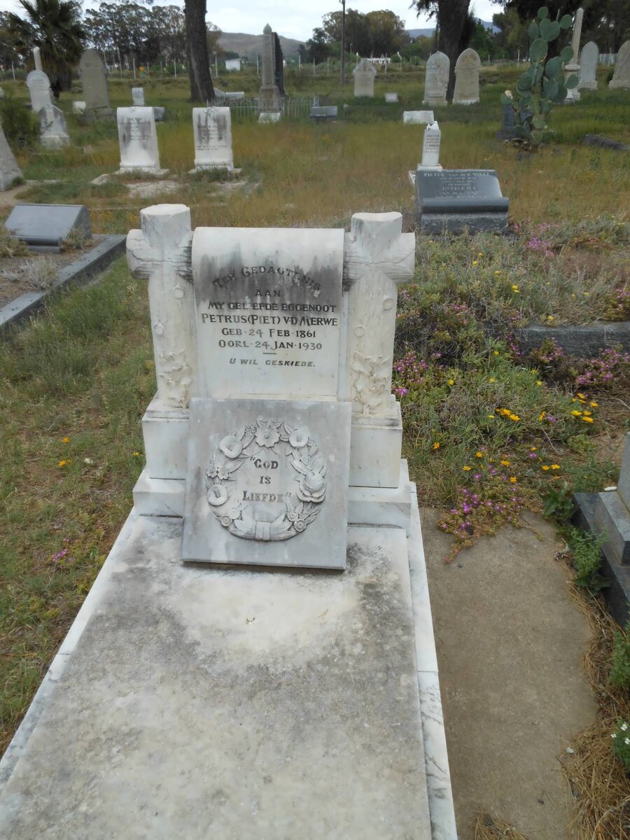 MERWE Petrus, V.D. 1861-1930