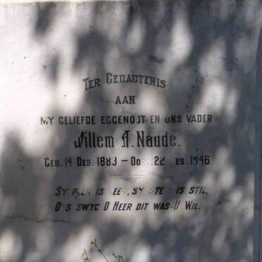 NAUDE Willem A. 1883-1946