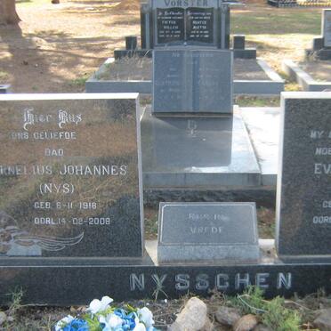 NYSSCHEN Cornelius Johannes 1916-2008 &amp; Eva Catharina 1920-2000