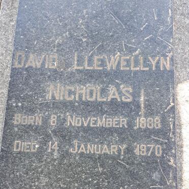 NICHOLAS David Llewellyn 1888-1970