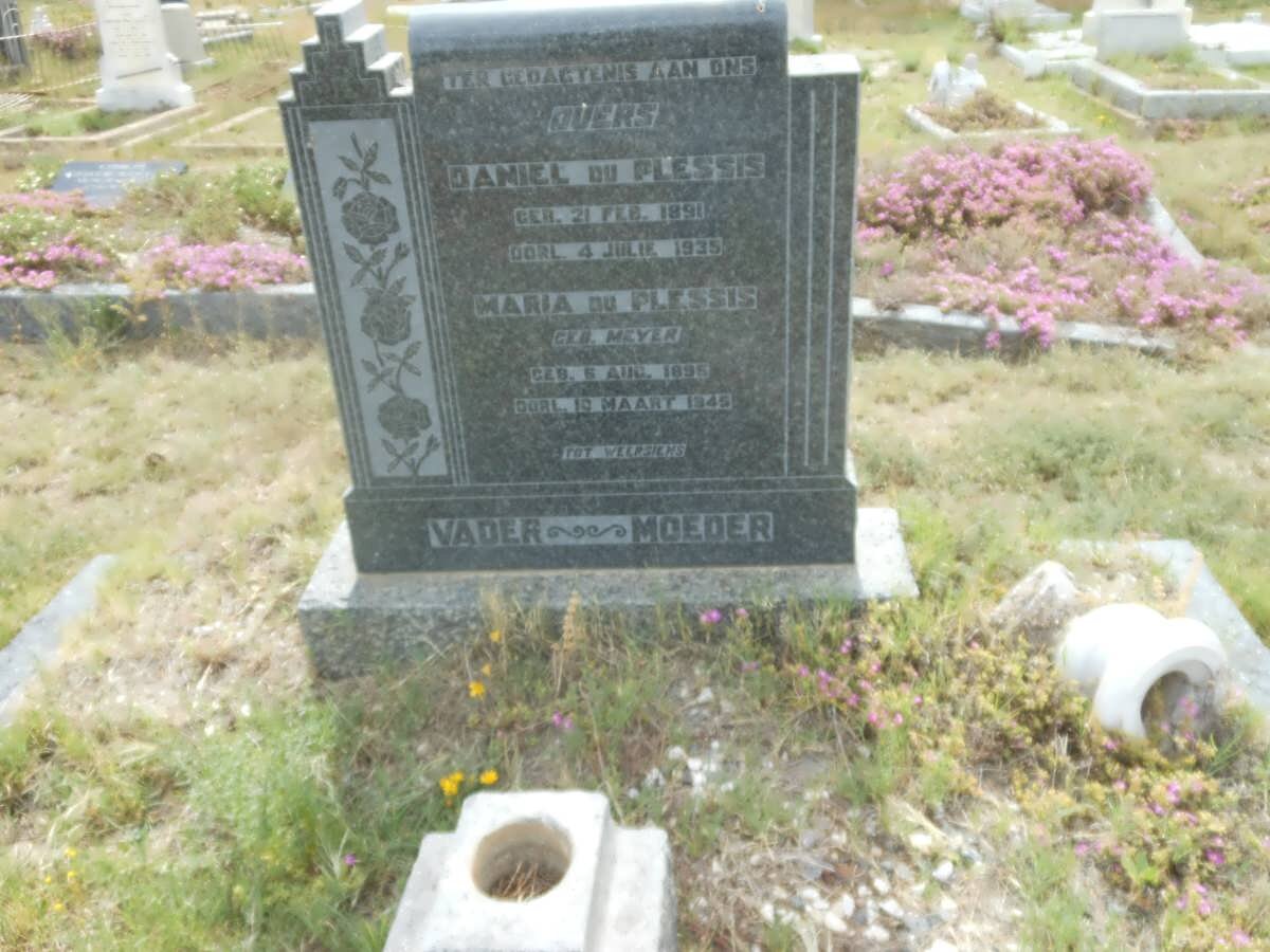 PLESSIS Daniel, du 1891-1935 &amp; Maria MEYER 1895-1945