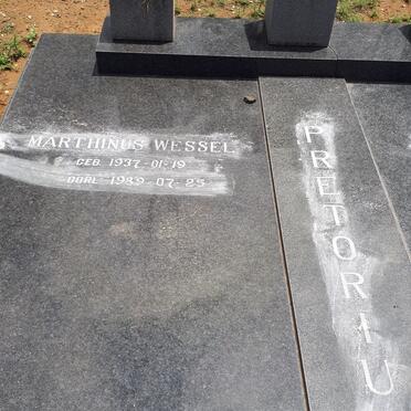 PRETORIUS Marthinus Wessel 1937-1989 &amp; Gesina Maria BLOM 1937-