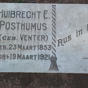 POSTHUMUS Huibrecht E. nee VENTER 1853-1921