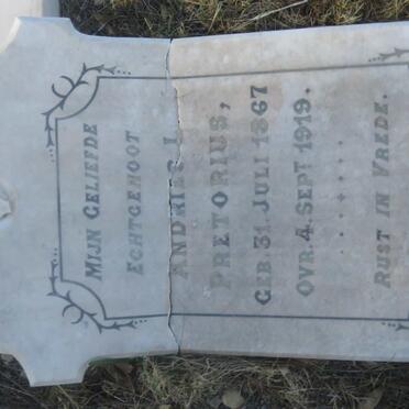 PRETORIUS Andries L. 1867-1919