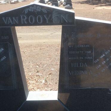 ROOYEN Jacobus Barnard, van 1925-1982 &amp; Hilda Veronica VAN DEN BERG 1928-1979