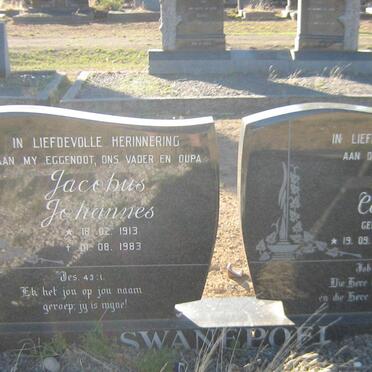 SWANEPOEL Jacobus Johannes 1913-1983 &amp; Anna Catharina RHEEDER 1921-2001