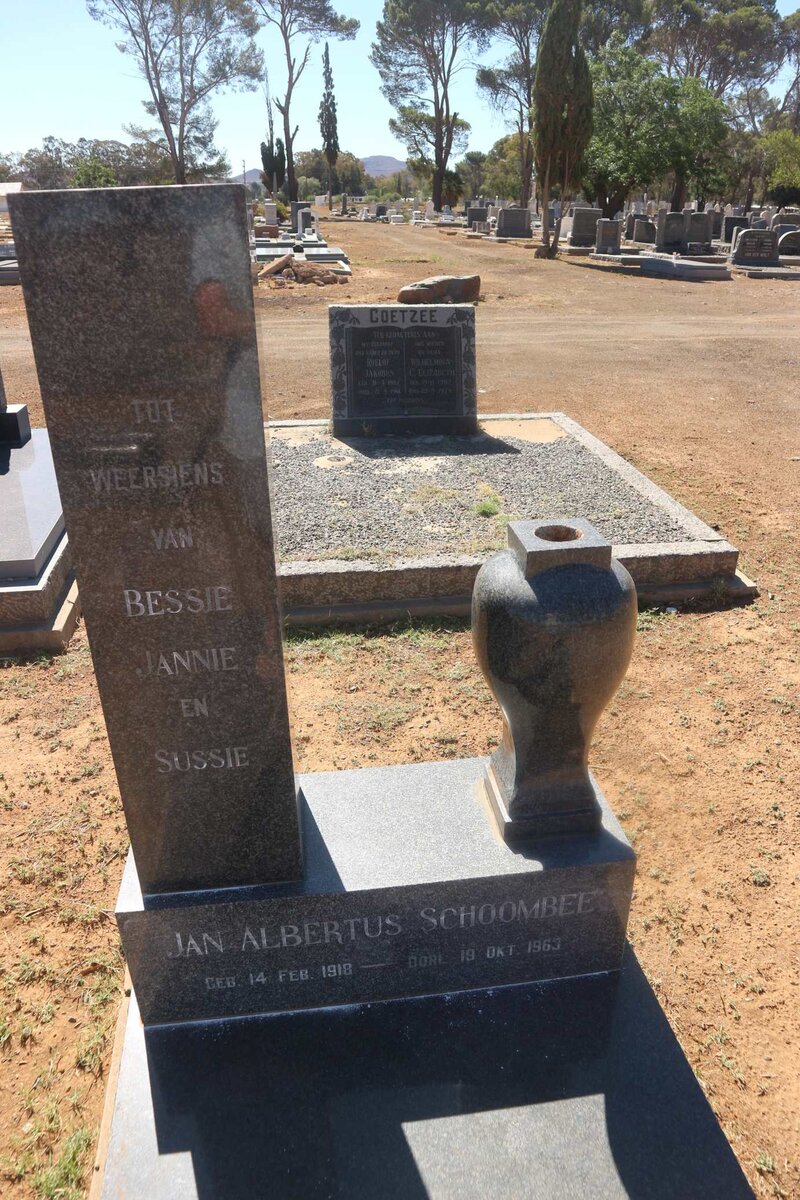 SCHOOMBEE Jan Albertus 1918-1963