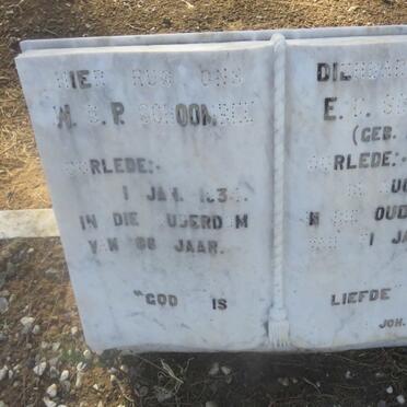 SCHOOMBEE W.S.P. -1934 &amp; E.C. NAUDE -1930