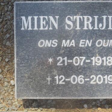 STRIJDOM Mien 1918-2019