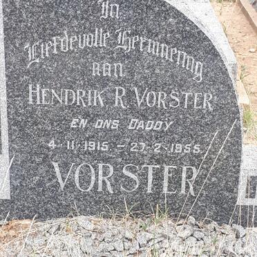 VORSTER Hendrik R. 1915-1955