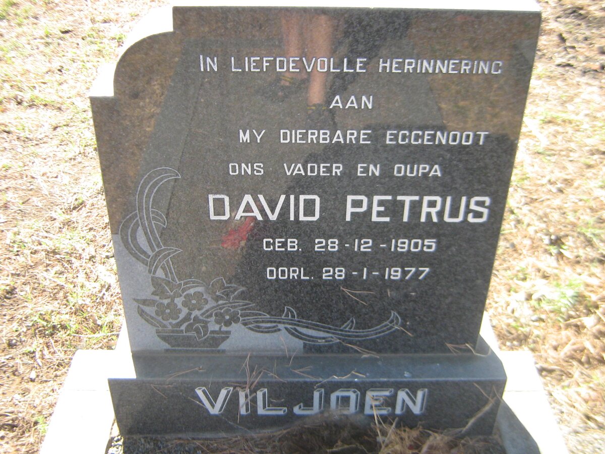 VILJOEN David Petrus 1905-1977