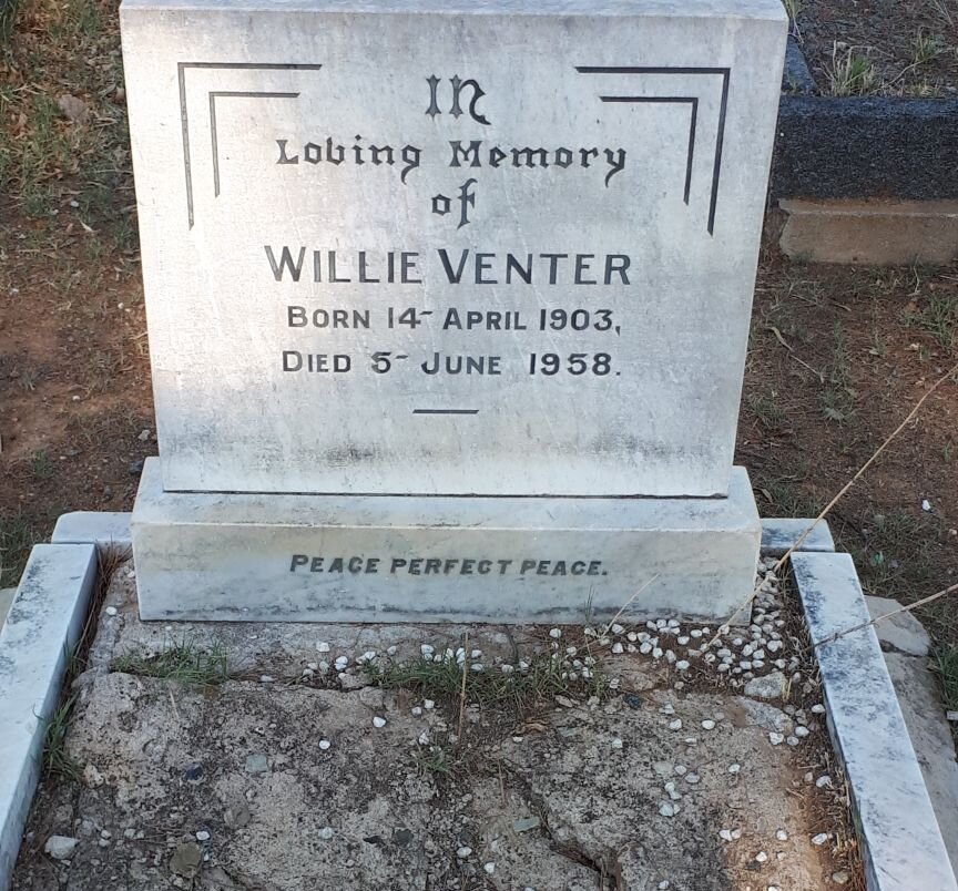 VENTER Willie 1903-1958