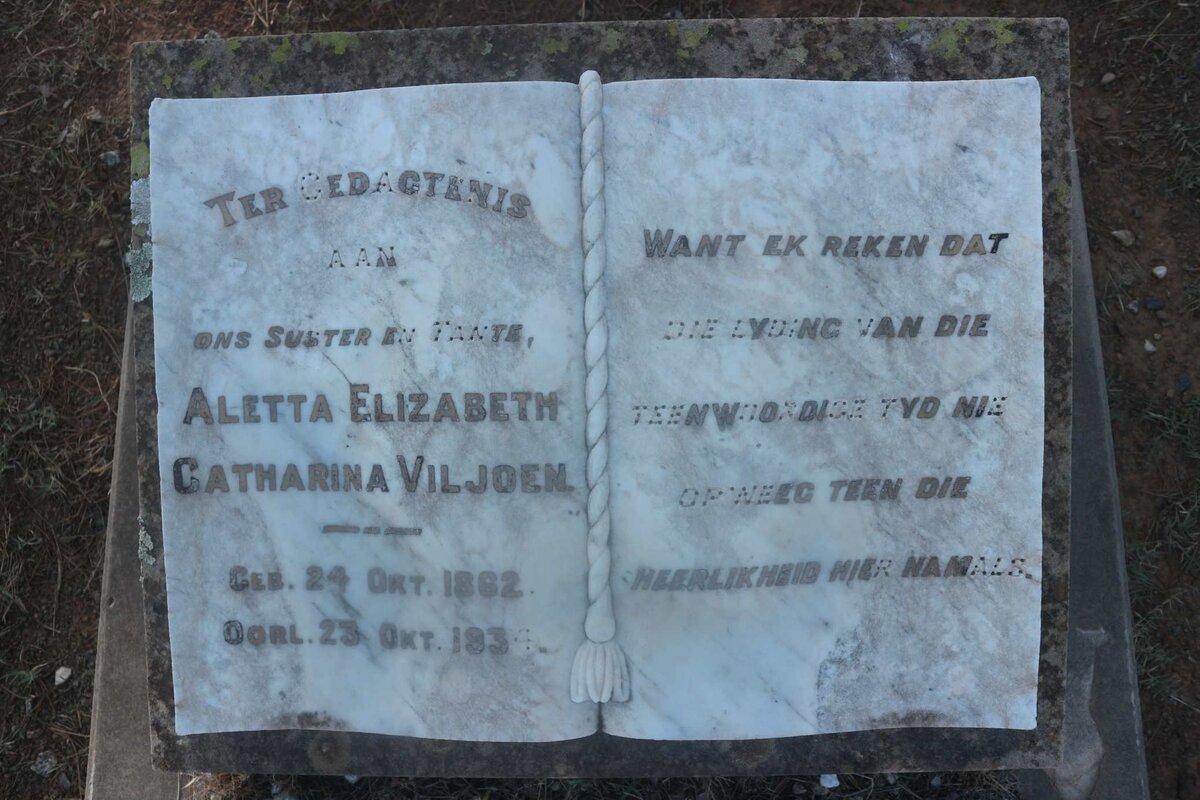 VILJOEN Aletta Elizabeth Catharina 1862-1934
