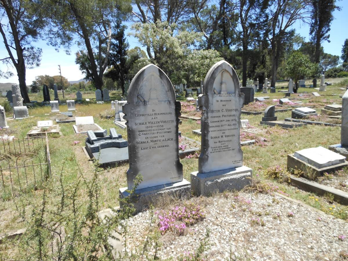 VORSTER Schalk Willem 1869-1934 &amp; Hester C. PRETORIUS 1870-1912