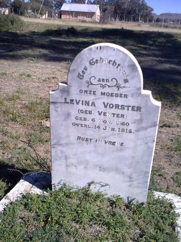 VORSTER Levina nee VENTER 1860-1915