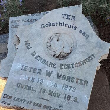 VORSTER Pieter W. 1878-1919