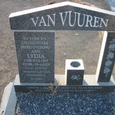 VUUREN Lydia, van 1935-2005