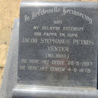 VENTER Jacob Stephanus Petrus 1907-1975