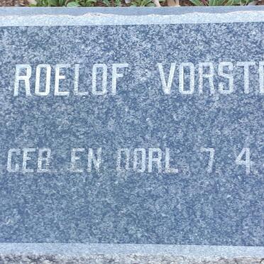 VORSTER Roelof -1970