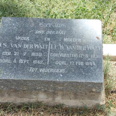 WALT J.S., van der 1859-1942 &amp; L.C.W. VORSTER 1856-1944