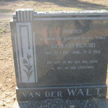 WALT Nicolaas, van der 1912-1962