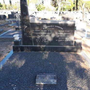 WAGNER Andries George 1915-1970 &amp; Susanna KOCK 1919-1982 :: WAGNER Johnny 1946-2007