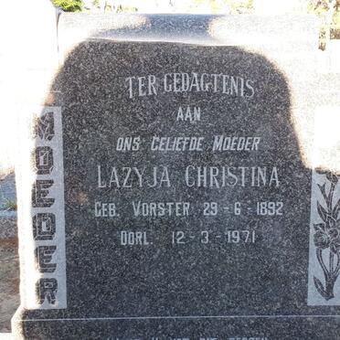 WALT Roelof Jacobus, van der 1887-1965 &amp; Lazyja Christina VORSTER 1892-1971