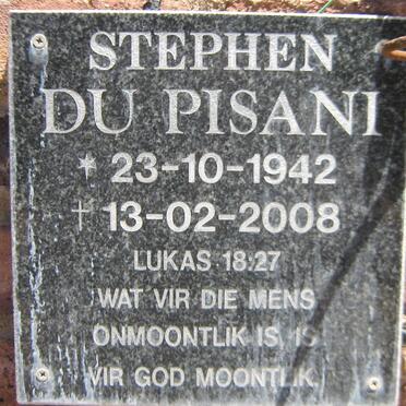 PISANI Stephen, du 1942-2008