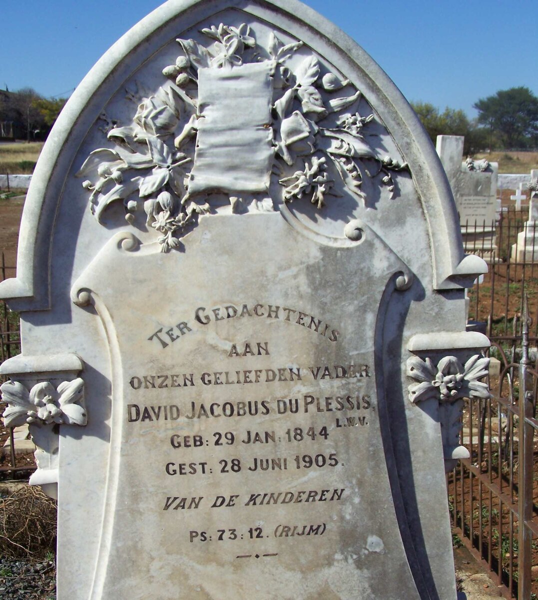 PLESSIS David Jacobus, du 1844-1905