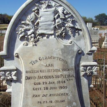 PLESSIS David Jacobus, du 1844-1905