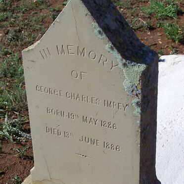 IMPEY George Charles 1886-1886