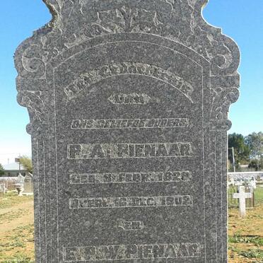 PIENAAR P.A. 1829-1902 &amp; E.P.W. CEHILL 1832-1918