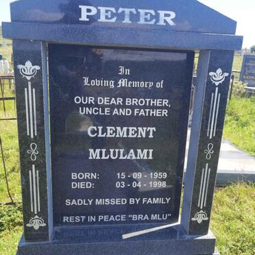 PETER Clement Mlulami 1959-1998