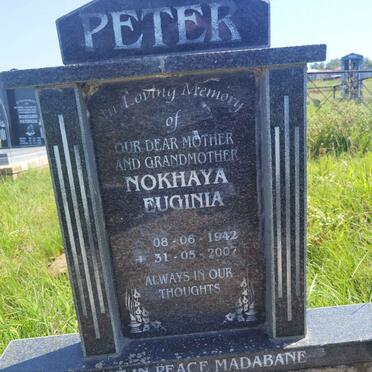 PETER Nokhaya Euginia 1942-2007
