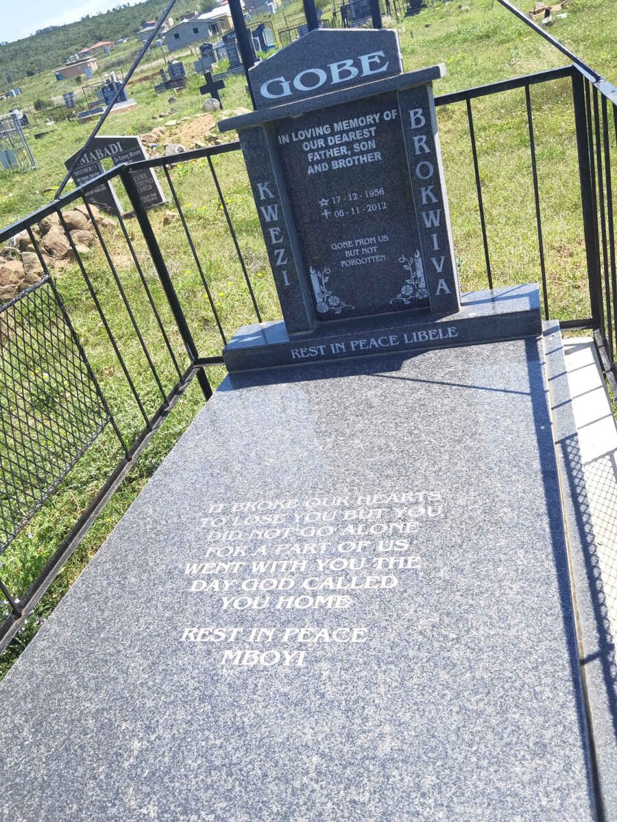 GOBE Kwezi Brokwiva 1956-2012