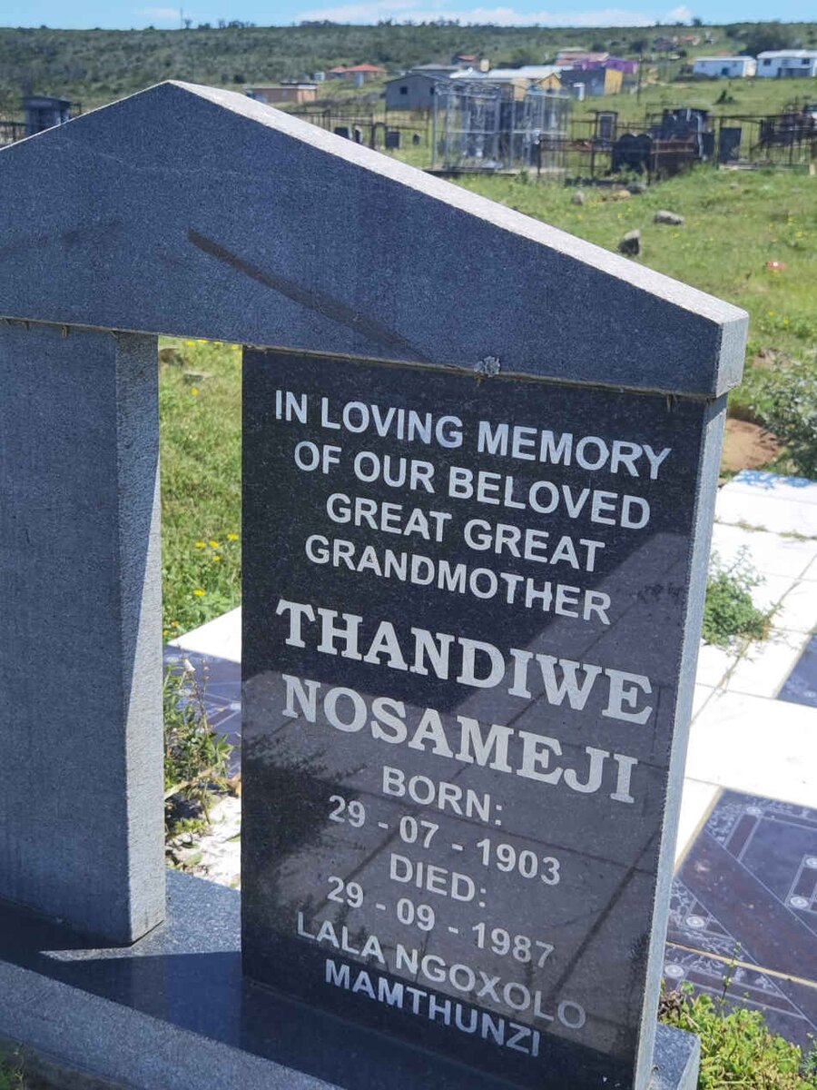 NOSAMEJI Thandiwe 1903-1987