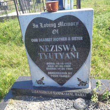 TYUTYANI Neziswa 1959-1989